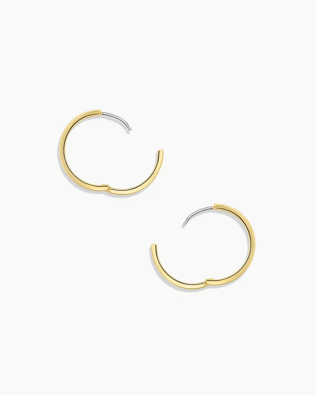 18k gold Rose Hoop Earrings from the jewelry brand Gorjana.