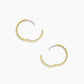 18k gold Rose Hoop Earrings from the jewelry brand Gorjana.