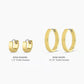 18k gold Rose Hoop Earrings from the jewelry brand Gorjana.