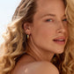 18k gold Rose Hoop Earrings from the jewelry brand Gorjana.