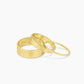 Set of 3 18k gold rings from the jewelry brand Gorjana.