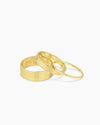 Set of 3 18k gold rings from the jewelry brand Gorjana.