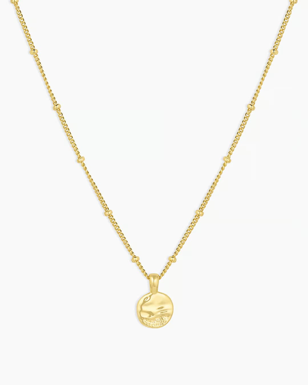 18k gold charm necklace from the jewelry brand Gorjana.