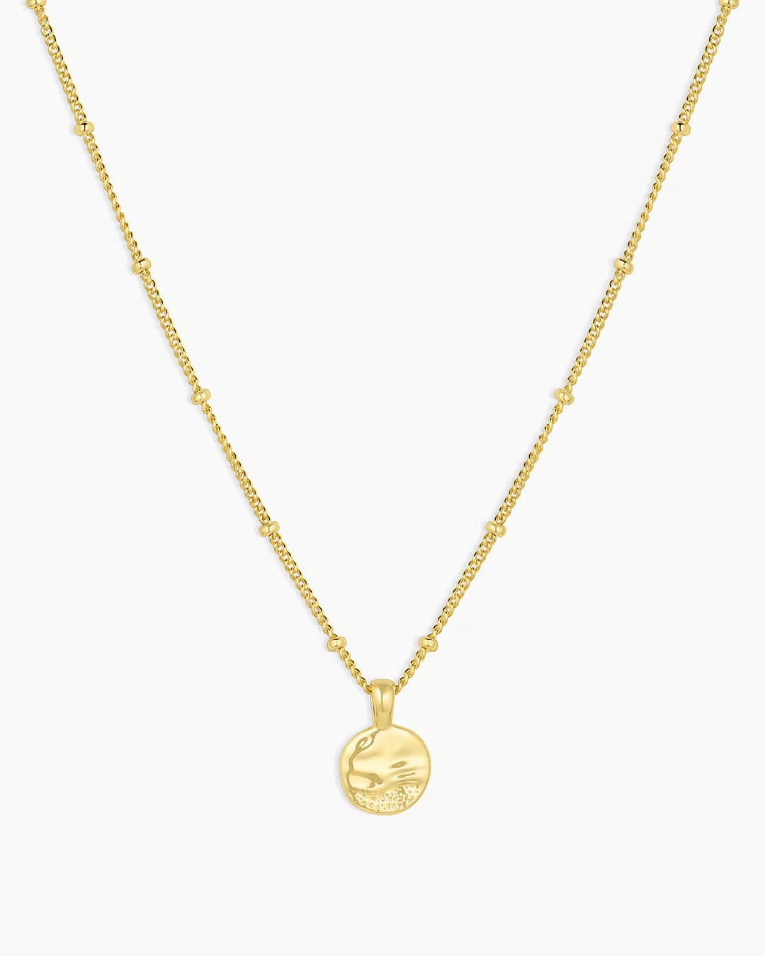 18k gold charm necklace from the jewelry brand Gorjana.