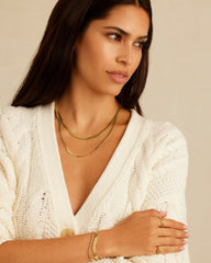 18k gold venice necklace from the jewelry brand Gorjana.