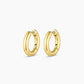 18k gold lou hoop earrings from he brand Gorjana.