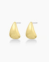 18k gold plated tear drop stud earrings from the jewelry brand Gorjana.