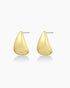 18k gold plated tear drop stud earrings from the jewelry brand Gorjana.