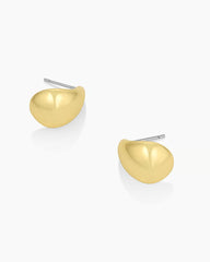 18k gold plated tear drop stud earrings from the jewelry brand Gorjana.