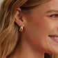 18k gold plated tear drop stud earrings from the jewelry brand Gorjana.