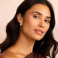 Rhodium Plated tear drop stud earrings from the jewelry brand Gorjana.