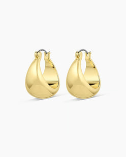 18k gold plated hoop earrings from the jewelry brand Gorjana.