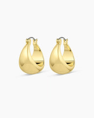 18k gold plated hoop earrings from the jewelry brand Gorjana.