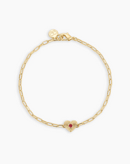 Birthstone Heart Bracelet