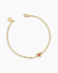Birthstone Heart Bracelet