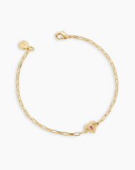 Birthstone Heart Bracelet