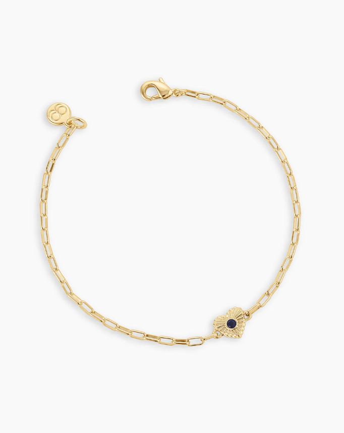 Birthstone Heart Bracelet