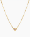Birthstone Heart Necklace