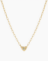Birthstone Heart Necklace