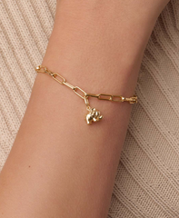 Elephant Parker Charm - Gold