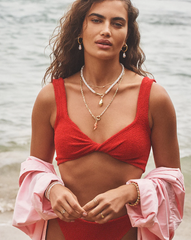 Gold Tulip Shell Parker Charm