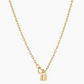 Heart Padlock Interlocking Necklace