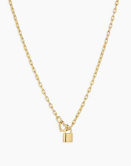 Heart Padlock Interlocking Necklace