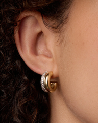 Lou Shimmer Stacked Huggies