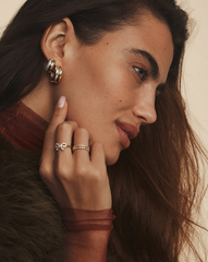 Lou Shimmer Stacked Huggies