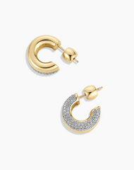 Lou Shimmer Stacked Huggies