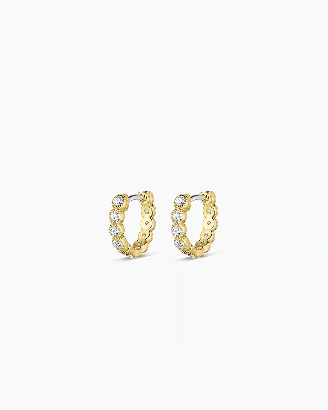 Madison Huggie earring in 18k Gold Plated from Gorjana.