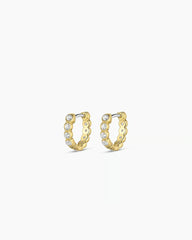 Madison Huggie earring in 18k Gold Plated from Gorjana.