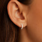 Madison Huggie earring in Silver Plated from Gorjana.