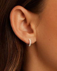 Madison Huggie earring in Silver Plated from Gorjana.