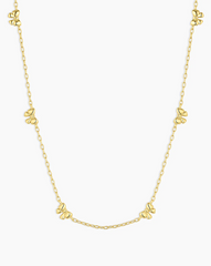 Mini Bow Necklace - Gold