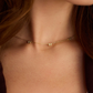 Mini Bow Necklace - Gold
