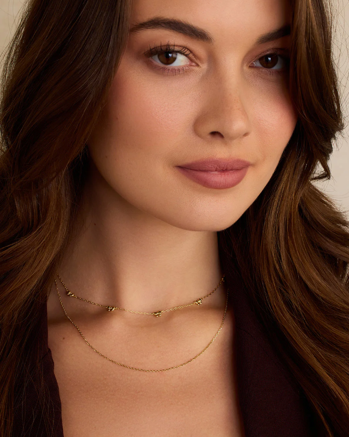 Mini Bow Necklace - Gold