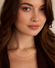 Mini Bow Necklace - Gold