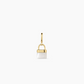 Padlock Parker Charm - Gold - Mother Of Pearl