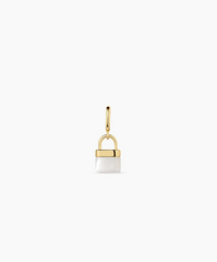 Padlock Parker Charm - Gold - Mother Of Pearl