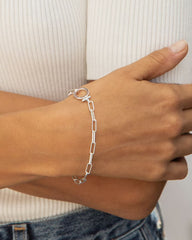 Parker Bracelet Chain link bracelet in Silver Plated Plated from the jewelry brand Gorjana.