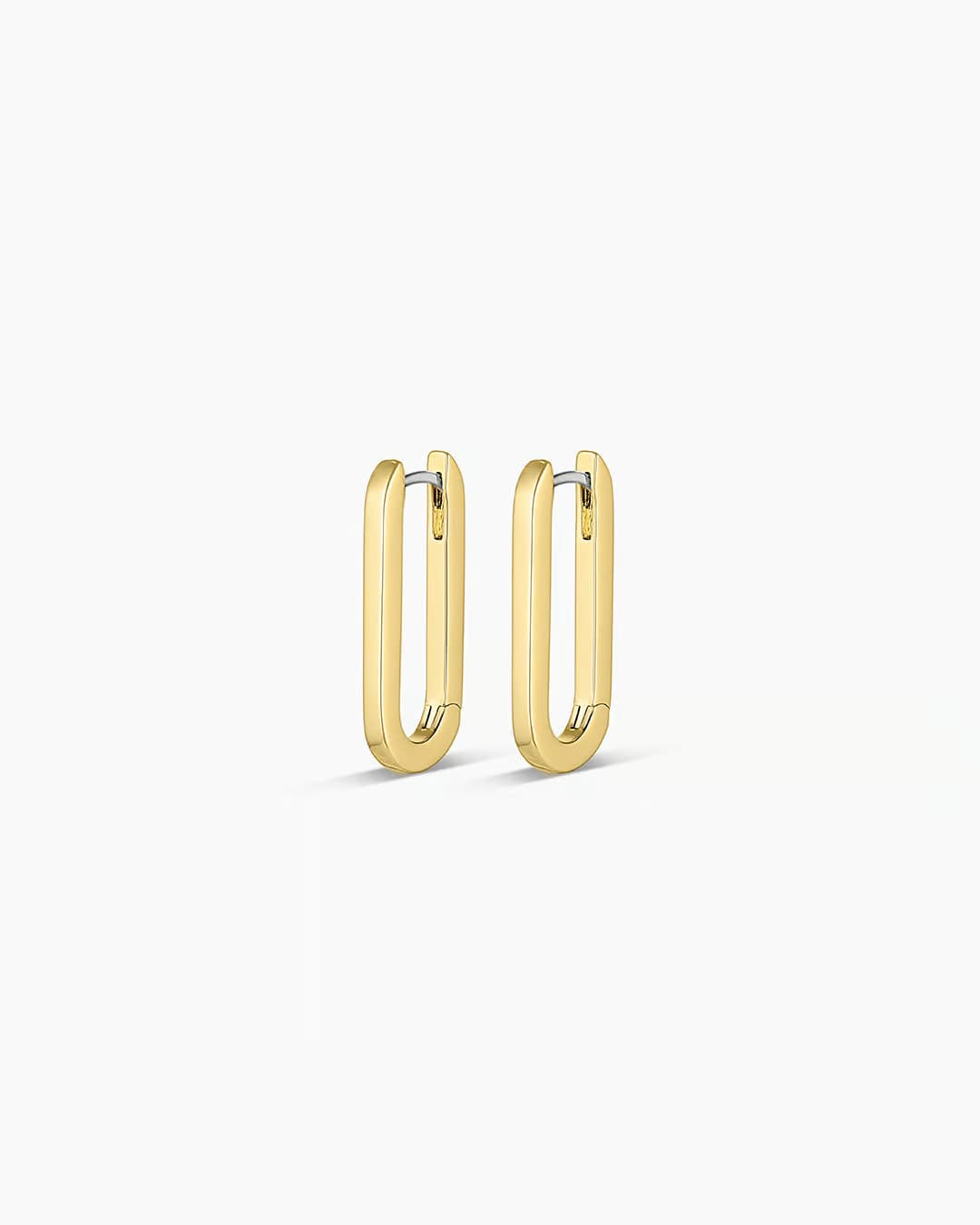 18k gold plated parker huggie earrings from the jewelry brand Gorjana.