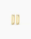 18k gold plated parker huggie earrings from the jewelry brand Gorjana.