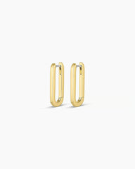 18k gold plated parker huggie earrings from the jewelry brand Gorjana.