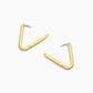 18k gold plated parker huggie earrings from the jewelry brand Gorjana.