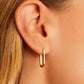 18k gold plated parker huggie earrings from the jewelry brand Gorjana.