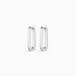 Silver plated parker huggie earrings from the jewelry brand Gorjana.