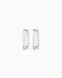 Silver plated parker huggie earrings from the jewelry brand Gorjana.