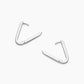 Silver plated parker huggie earrings from the jewelry brand Gorjana.