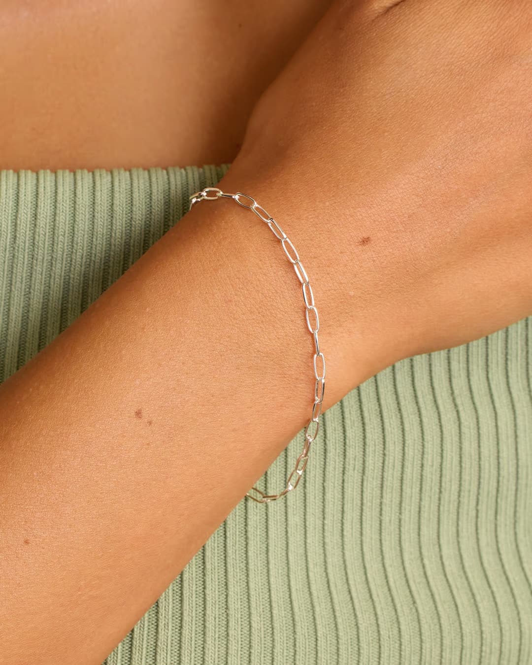 Silver Plated Plated Chain Bracelet from the jewelry brand Gorjana.